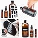 Glass Spray Bottle, KAMOTA Amber Glass Spray Bottles Set Refillable Container for Essential Oils, Cleaning Products, or Aromatherapy - 16 OZ x 2, 2 OZ x 4, 10 ml Roller Bottle x 4