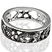 Filagree Horse Silver Band Ring Equestrian Designer Jewelry for Equestrian Lover Horse Crazy Girl