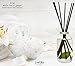 LOVSPA Reed Diffuser Set, Zen White Tea & Ginger Scented Oil Diffuser with Sticks, Home Fragrance Accessories for Bathroom Shelf Decor, Aroma Diffusers for Home or Office Desk, USA Made