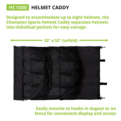image for Champion Sports Hanging Helmet Bag: Softball & Baseball Sports Equipme