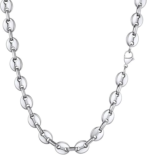 Amazon Prosteel 10 5mm 55cm ネックレスチェーン ステンレス アレルギー コーヒー豆モチーフ メンズアクセサリー おしゃれ 男女兼用 ネックレス 通販