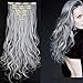 S-noilite 17-26 Inches(43-66cm) 8pcs Long Full Head Clip in Hair Extensions Sexy Lady Fashion Choice 13 Colors (24