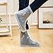 1 Pair Unisex Anti-Slip Rainy Shoes Cover Waterproof Reusable Zippered Shoe PVC Cover XXL-White