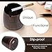 LOTUS LIFE Ashterior Ashtray with lid for cigarettes windproof stainless steel outdoor indoor Copper Brown (Large)