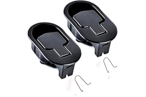 Yoogu 2 pcs Metal Recliner Handles Replacement Parts for Chair Sofa Couch Release 6 mm Black