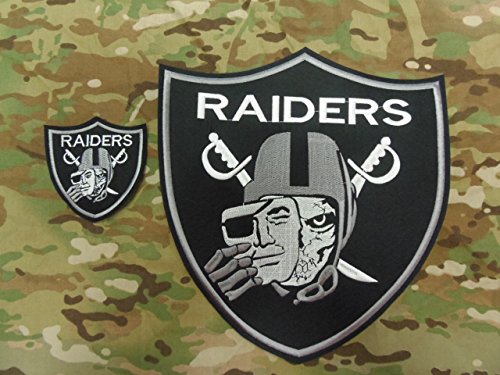 Oakland Raiders Embroidery Patch 1+1 Big And Small