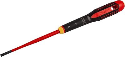 Bahco Ergo Slim VDE Insulated Slotted Screwdriver 6.5 x 150mm VDE Tested