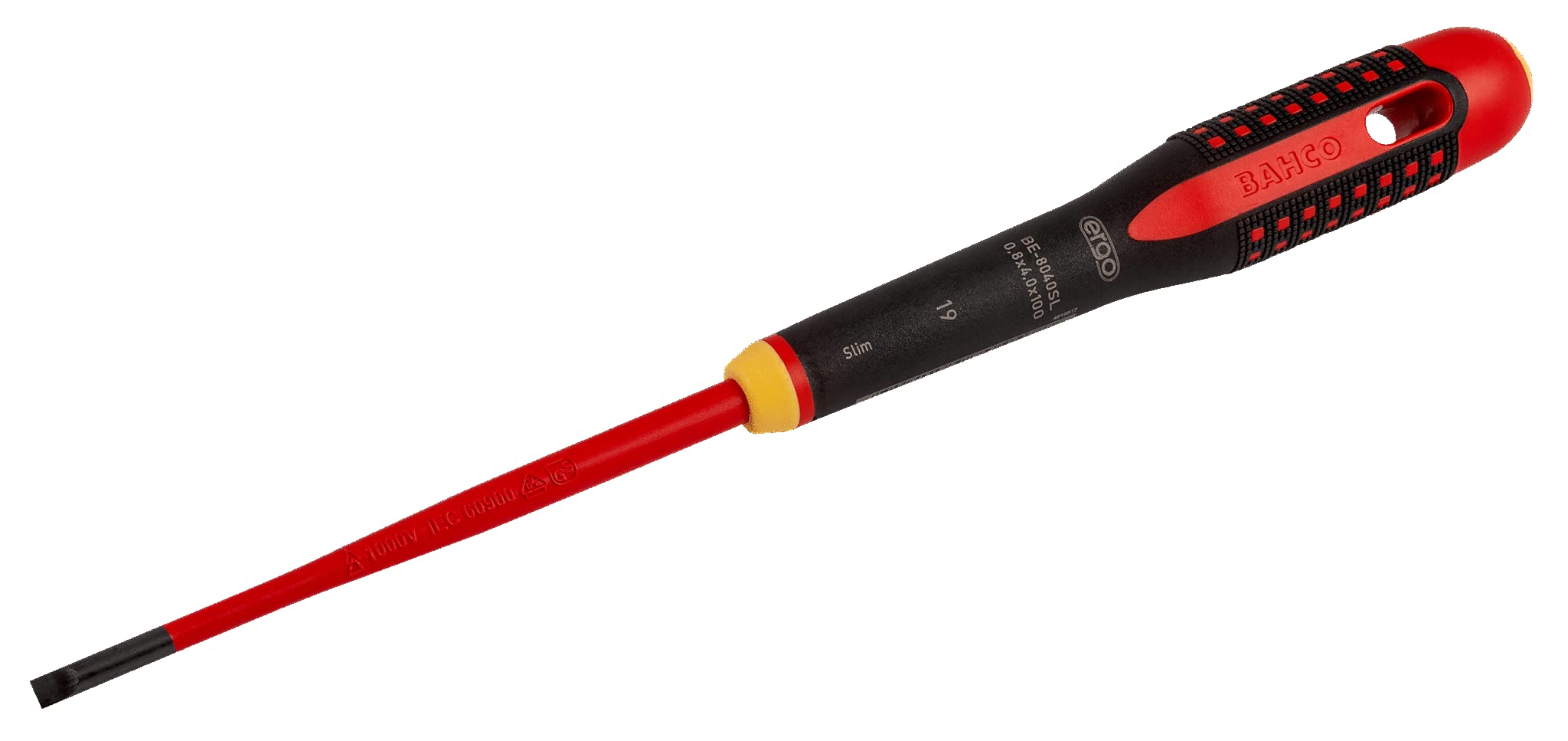 Ergo™ Slim VDE Insulated Slotted Screwdriver 4.0 x 100mm