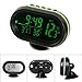 Yosoo Multi-functional 12V Car Auto LCD Digital Clock Thermometer Temperature Voltage Meter Monitor (Green)