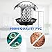Sumille 2 Pack Drain Hair Catcher Bathtub Drain Protector Hair Catcher Strainers, PVC Made, Anti-Rust, Anti-Mold and Durable Suit for Drain Size from 1.46'' to 1.79'', Silver