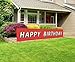 Large Happy Birthday Banner | Giant Bday Party Sign | Huge Birthday Outdoor Decoration