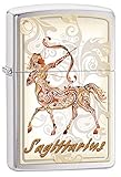 Sagittarius Zippo Outdoor Indoor Windproof Lighter Free Custom Personalized Engraved Message Permanent Lifetime Engraving on Backside