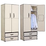 WOLTU Closet Shelving Clothes Closet Wardrobe
