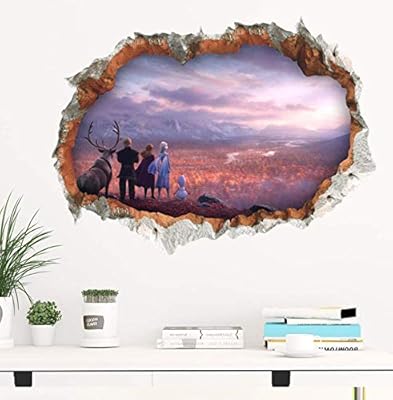 Ndsljslqt Wall Sticker 3d Broken Hole Wall Sticker For Home