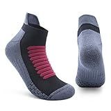 Athletic Socks,Anti-Blister and Moisture-Wicking Running Socks Cushion Padding Mens Womens Ankle Socks