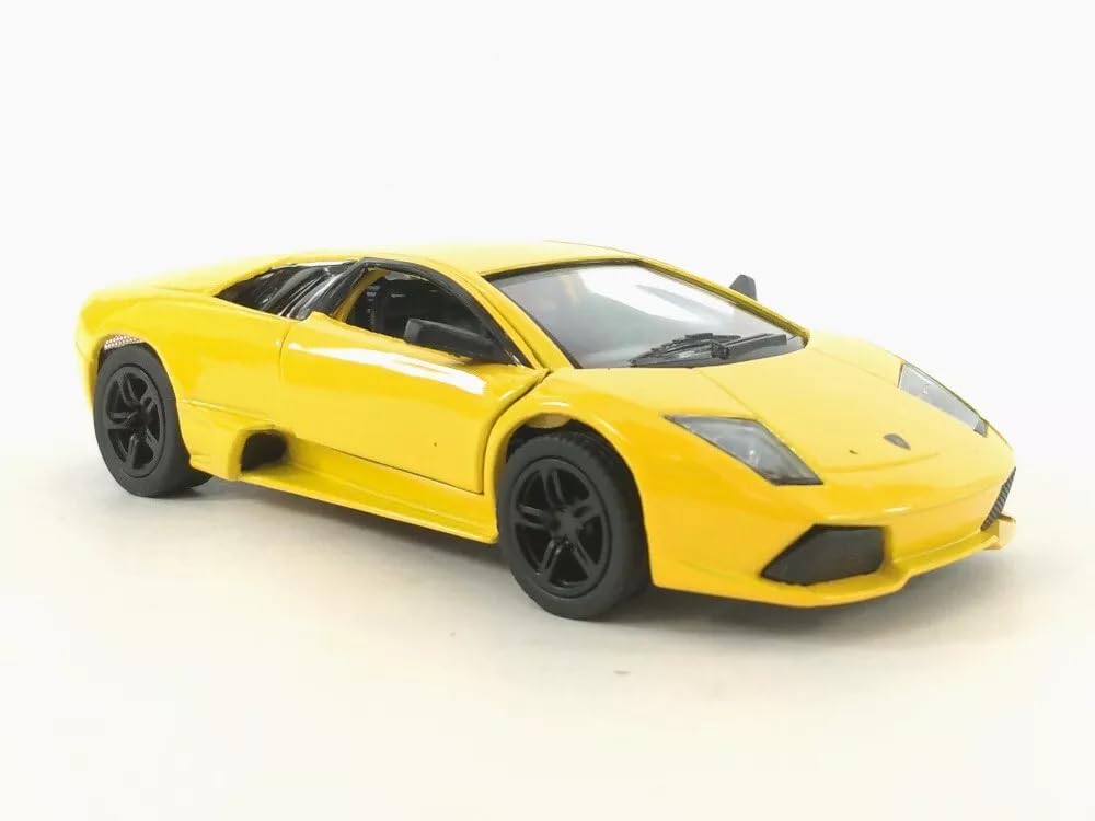 Easy Toys Model Car Compatible with Lamborghini Murcielago. Scale Toy Car with Opening Doors. Car modeling. (LP 640 Yellow)