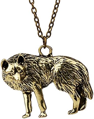 Best Wing Jewelry "Wolf" Pendant Necklace (Bronze-Tone)