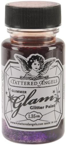 Tattered Angels 17307 Glimmer Glam Water Based Paint, Berrylicious