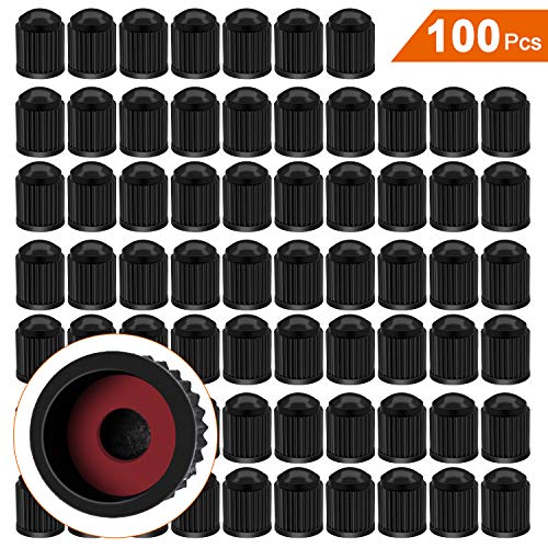 image for ARTISANMAN 100PCS Tire Valve Dust Caps, Universal Tyre Stem Caps Dustp