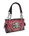 Embroidered Concealed Carry Rhinestone Skull Studded Purse