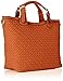 MG Collection Tatiana Designer Woven Tote Hang Bag Shoulder Bag, Brown, One Size