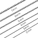 Estendly 2mm-7mm 16-38In Stainless Steel Rolo Chain Necklace Crude Chain Necklace for Men Women Jewelry