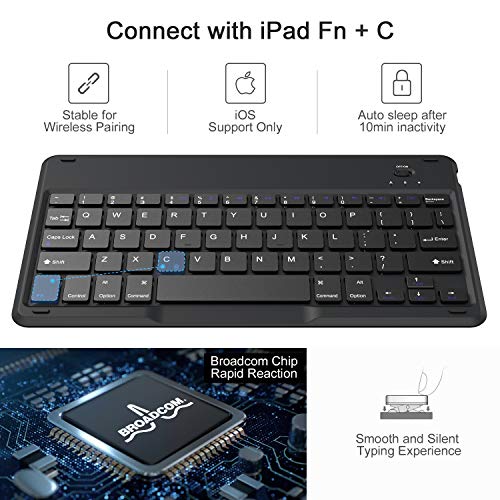 image for Fansteck iPad 9.7 Keyboard Case - iPad Keyboard Case for iPad 2018 (6t