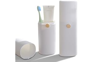 AIDIMMING Large Ventilated Toothbrush Travel Holder for Electric Toothbrushes，Portable Travel Toothbrush Case，Tooth Brush and Toothpaste Cover for Traveling, Camping, Business Trip and School (1Pack)