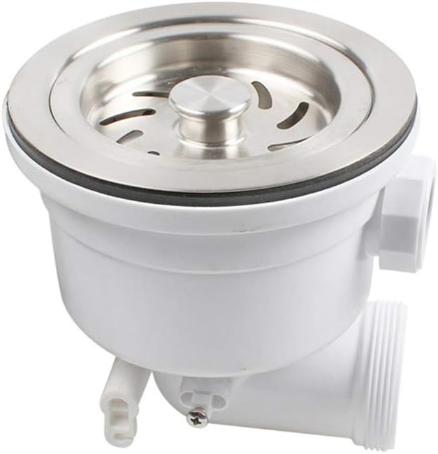 TaleaKitchen Cable Control Sink Drain Strainer Elbow Thread 2 Inch with Inner Basket XL296C001