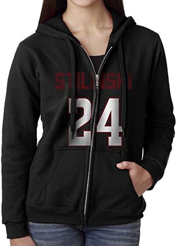 ASLDGJ Casual Womens Wolf Dylan Stilinski 24 Full-Zip Sweatshirt Hoodie Jacket Large