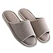 mianshe Women's and Men's House Slippers Non-Slip Open Toe Couple Sandals Knitted Cotton Mules Shoes