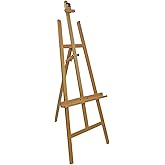 ART ADVANTAGE Lyre H Frame Beech Studio Easel, Natural
