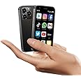 roiesvry XS16 3.0 inch Mini Smartphone 4G LTE Android 10 Quad Core 2000mAh Type-C Dual SIM Small Mobile Phone (Black, 3GB RAM 64GB ROM)