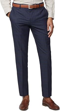 navy blue suit trousers womens