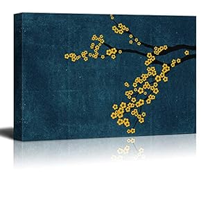 Canvas Wall Art Gorgeous Vintage Flower Pictures Home Wall Decorations for Bedroom Living Room Paintings Canvas Prints Framed - 12x18 inches