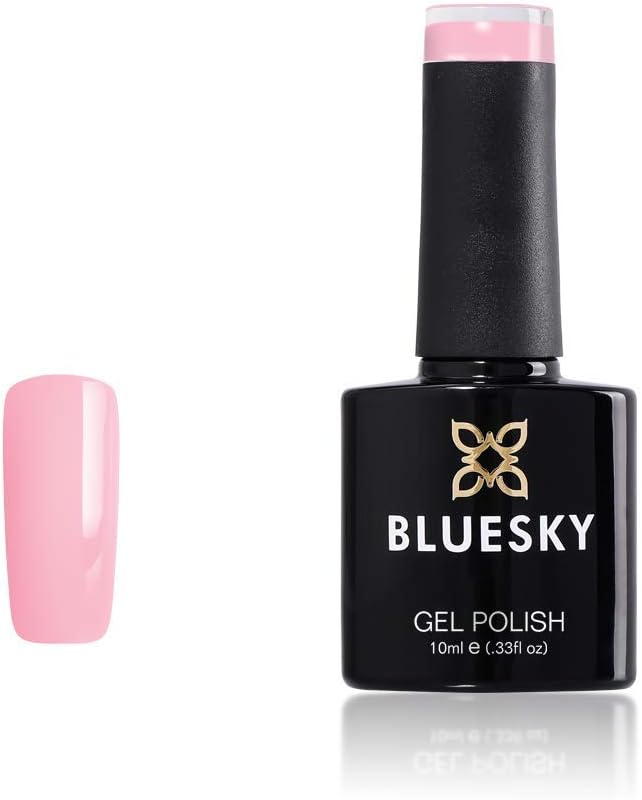 Bluesky Gel Nail Polish, Strawberry Cream Pn01, Blush, Pale, Pastel Pink, Long Lasting, Chip Resistant, 10 ml (Requires Drying Under UV LED Lamp)