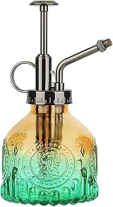 ZIUHEOA Plant Mister Glass Watering Bottle 200ML Retro Yellow Blue Gradient