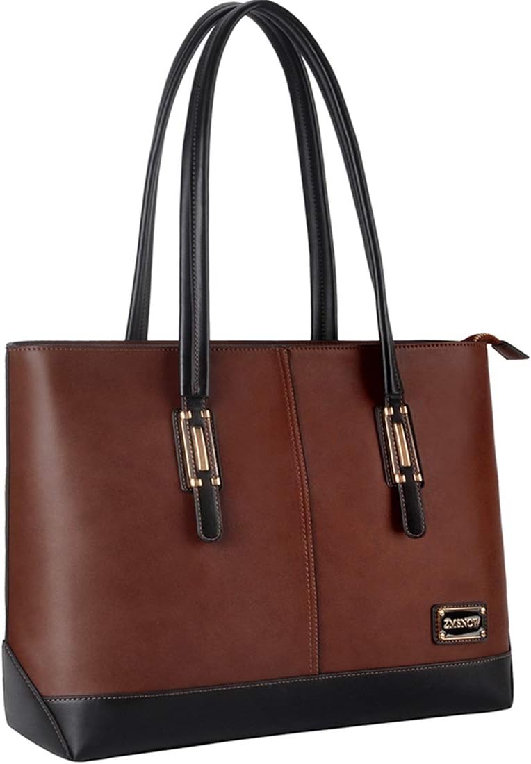 Laptop Bag for Women,Work Tote Laptop Bag Professional with Comfortable Long Strap Up to 15.6 Inch