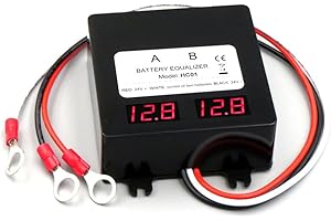 iSunergy Battery Equalizer 24V - 2 x 12V Battery Voltage Balancer for Gel Flood AGM Lead Acid Lithium Battery with LED Display Battery Voltage(HC01 Balancer)