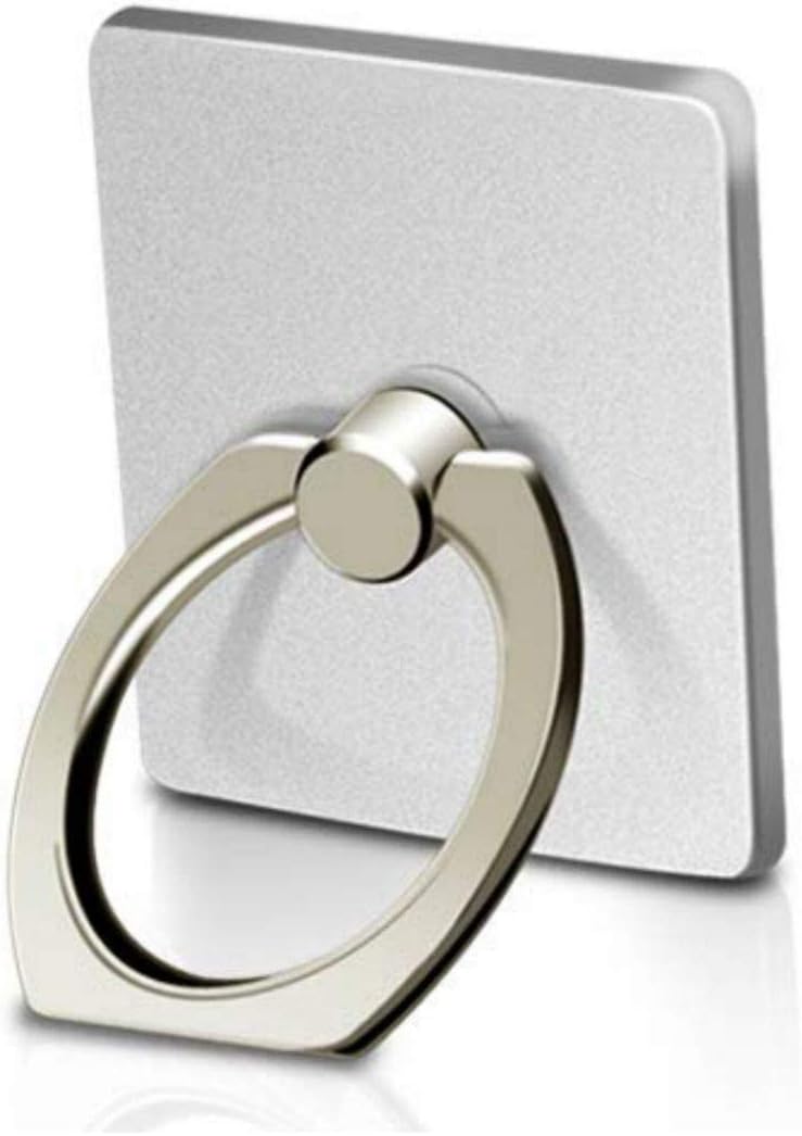 MuStone Phone Ring Holder, Cell Phone Finger Ring Holder, 360°Rotation Smartphone Kickstand Ring Grip Bracket for iphone XS X 8 7 6S 6 5S 5C 5, Samsung Galaxy S9 S8 S7Edge S7 S6 Note 8 5 (Silver)