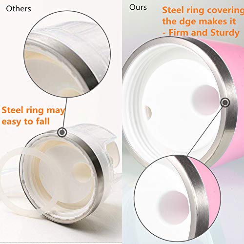 Auto Flip Olive Oil Dispenser Bottle,17 Oz Leakproof Condiment Container with Automatic Cap Glass Oil and Vinegar Dispenser with Non-Slip Handle for Kitchen Cooking (Pink) - Thumbnail 3