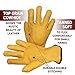 Suse's Kinder Kids Leather Work Gloves, Premium Top Grain Cowhide, For Gardening, Mechanic, Ranch, Riding, Weeding, Pruning (med-ages 6-8)