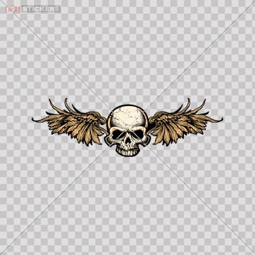 Decals Stickers Skull Monster Motorcycle Helmet,Truck,Vinyl Art Decor Laptop Notebook Doors Size: 5 X 1.5 Inches Vinyl color print