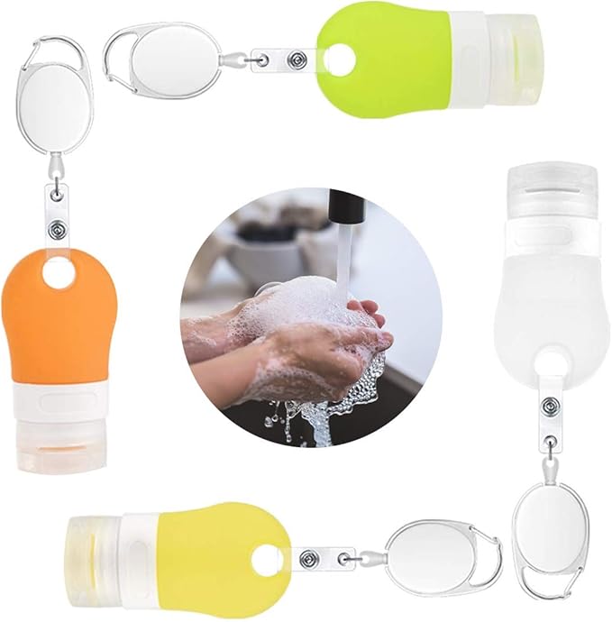 Portable Hand Sanitizer Dispenser Travel Outdoor Small Bottles, 1.3OZ