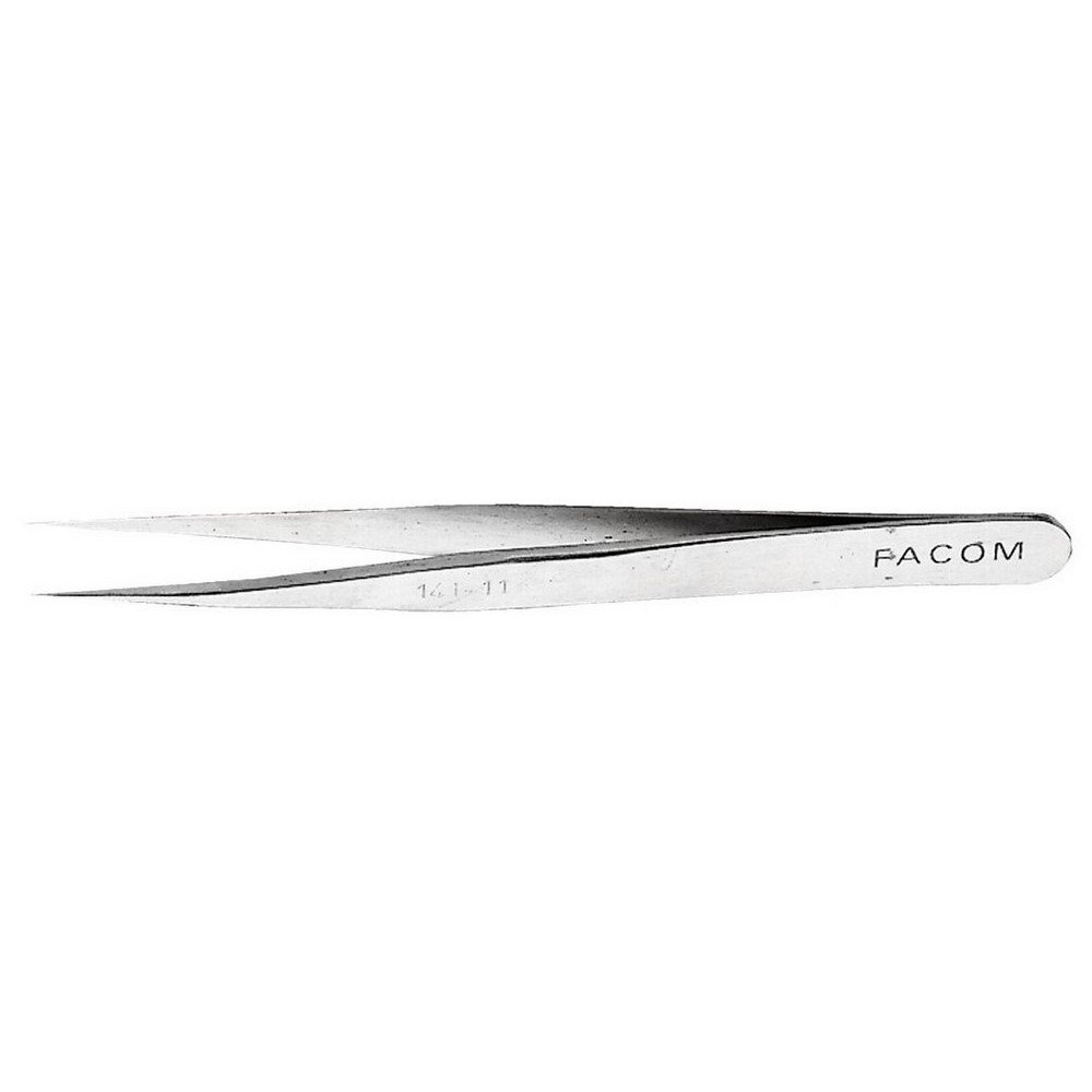 FACOM 141.11 "High Precision" Straight Very Pointy Model Tweezer, 110 mm Length