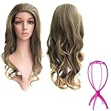 Simpleyourstyle 16colors 3/4 Half Hair Extensions,epacket Ship 10-15 Business Days to Us Body Wave Wigs ,Synthetic Hair Extensions,wig Stand Gift Heat Resistant Brown Blonde Clip in Hair Extensions U Pick 200g (4T27)
