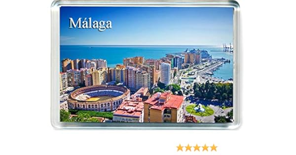 GIFTSTICY H264 Málaga Imán para Nevera Spain Travel Fridge Magnet ...