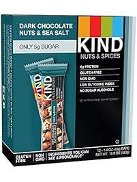 KIND Nuts and Spices Bar, Dark Chocolate/Nuts/Sea Salt 12ct