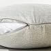 Home Brilliant Decoration Lined Linen Decorative Euro Shams Throw Pillow Cushion Cover for Couch, 26x26 inch(66cm), Light Grey