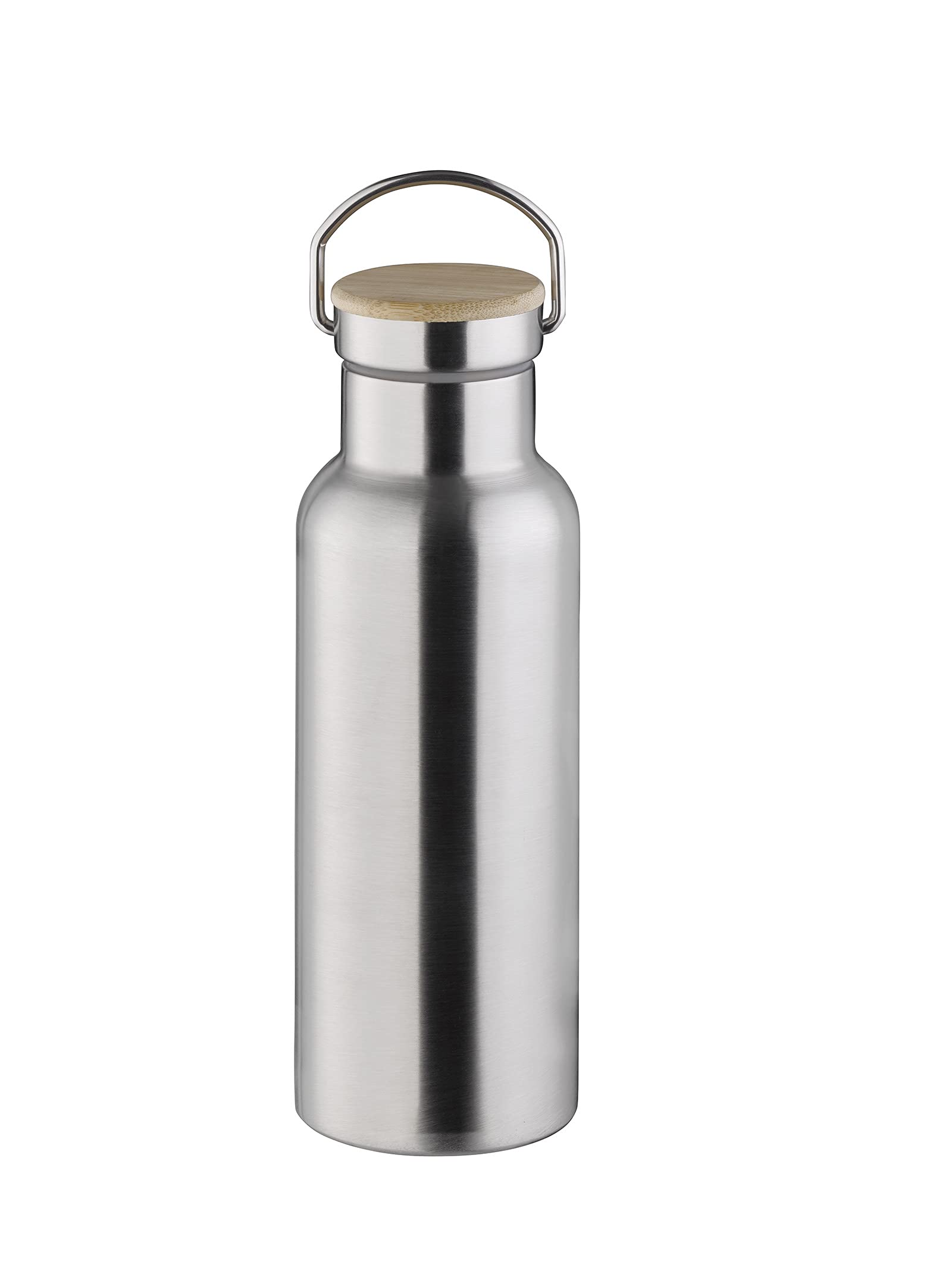 APS 66905 High-Quality Durable Stainless Steel Insulated Flask/Water Bottle with 500 ml with Carry Handle and Replacement Seal/Leak-Proof Double-Walled Drinks Bottle for Children, Leisure and